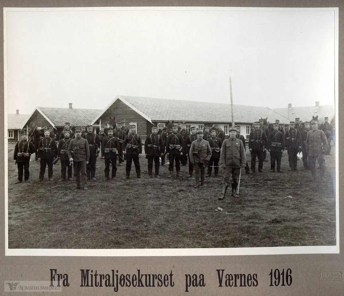 Fra mitraljøsekurset på Værnes i 1916, Fra mitraljøsekurset på Værnes i 1916