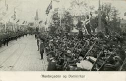 Fra Kroningsreisen i 1906..Munkegården og Domkirken...(Mulig