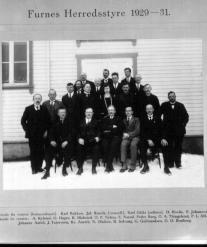 Furnes herredsstyre 1929-1931, formannskapet. Sittende fra v