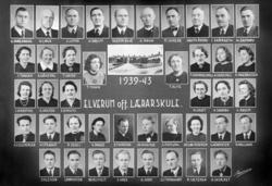 Gr: skoleelever Elverum Offentlige Lærarskule, fra 1939-40 o