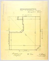 Situationsplan over T.Fuglsets eiendom Øvregaden Matr. 9 [Si