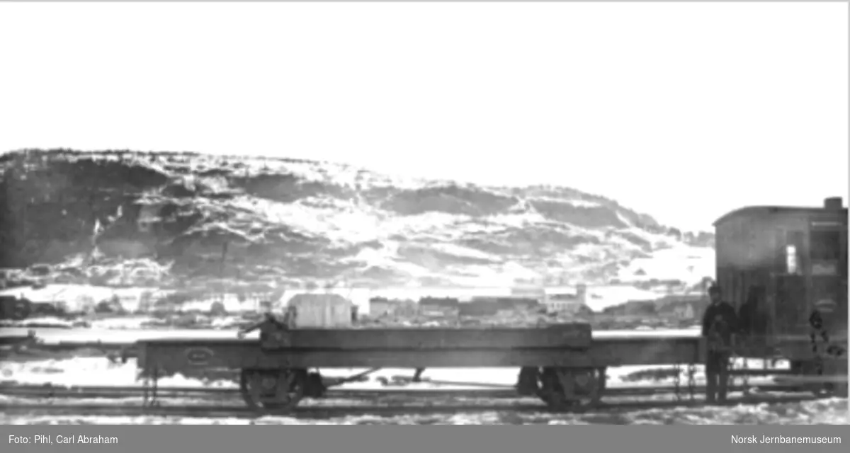 Randsfjordbanen; 24' tømmervogn litra K nr. 45 (?)