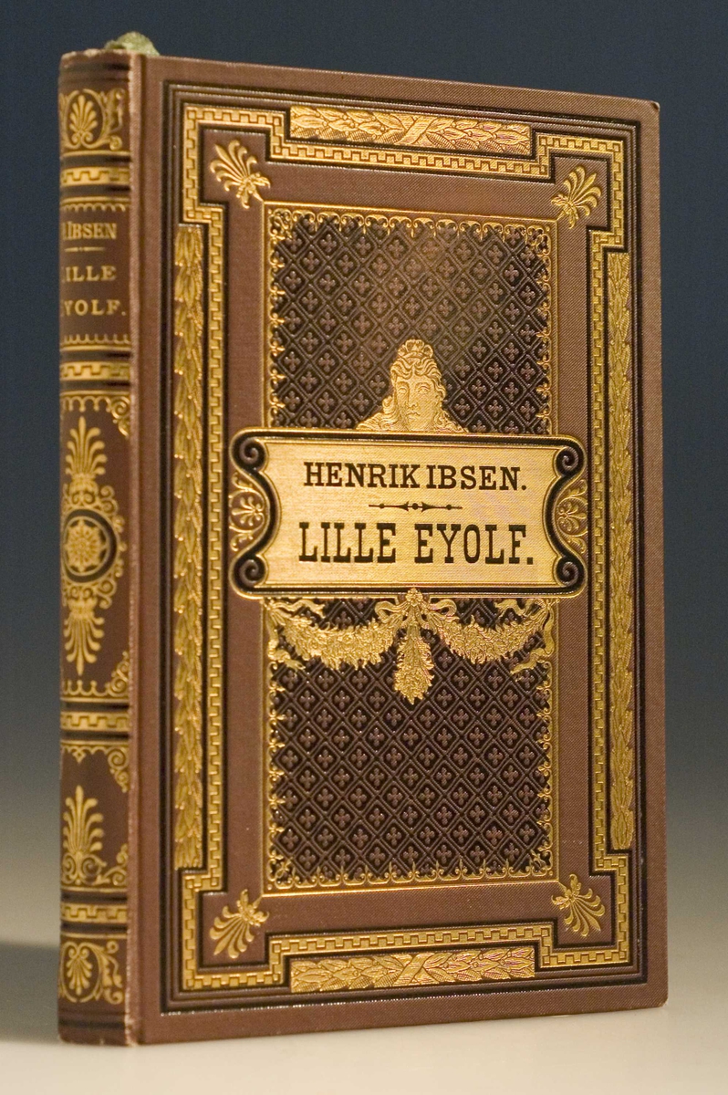 Oppstillingsliste: " Bok / Innbundet (originalbind) / Henrik Ibsen: Lille Eyolf (1894)."
