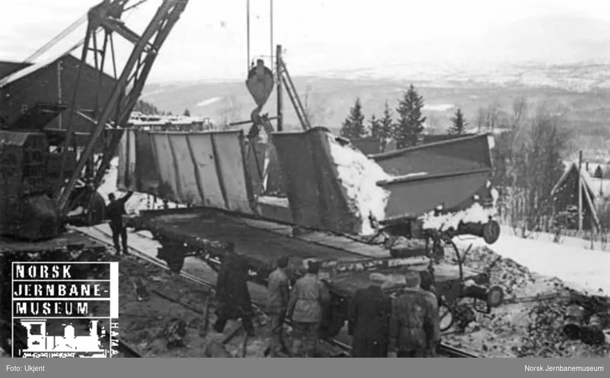 Togavsporing på Meråkerbanen 23. januar 1941 : opprydding etter avsporingen