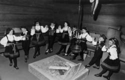 Opptreden av Norsk Folkemuseums barneleikarring.