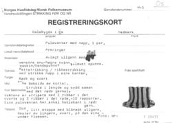 Pulsvanter med napp, 1 par, Strikking