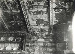 Vegg- og takmaling i oppstuen, Ryen, Heddal, Notodden, Telem