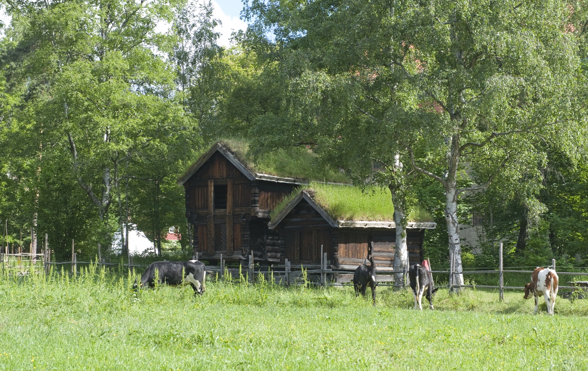 Norsk Folkemuseum, juni 2010. Loft og bur fra Rofshus, Mo, Vest-Telemark.