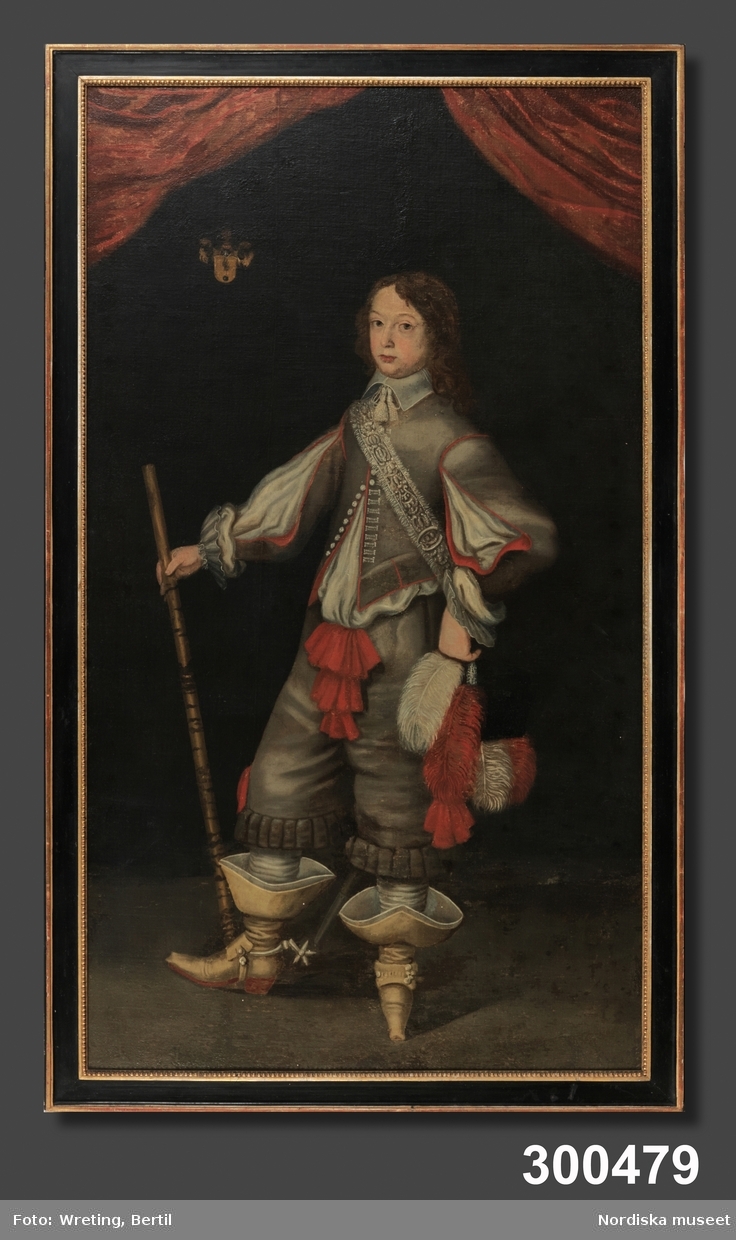 Porträtt av pojken Kurt von Siegroth, 7 år gammal från omkring 1600-talets mitt.