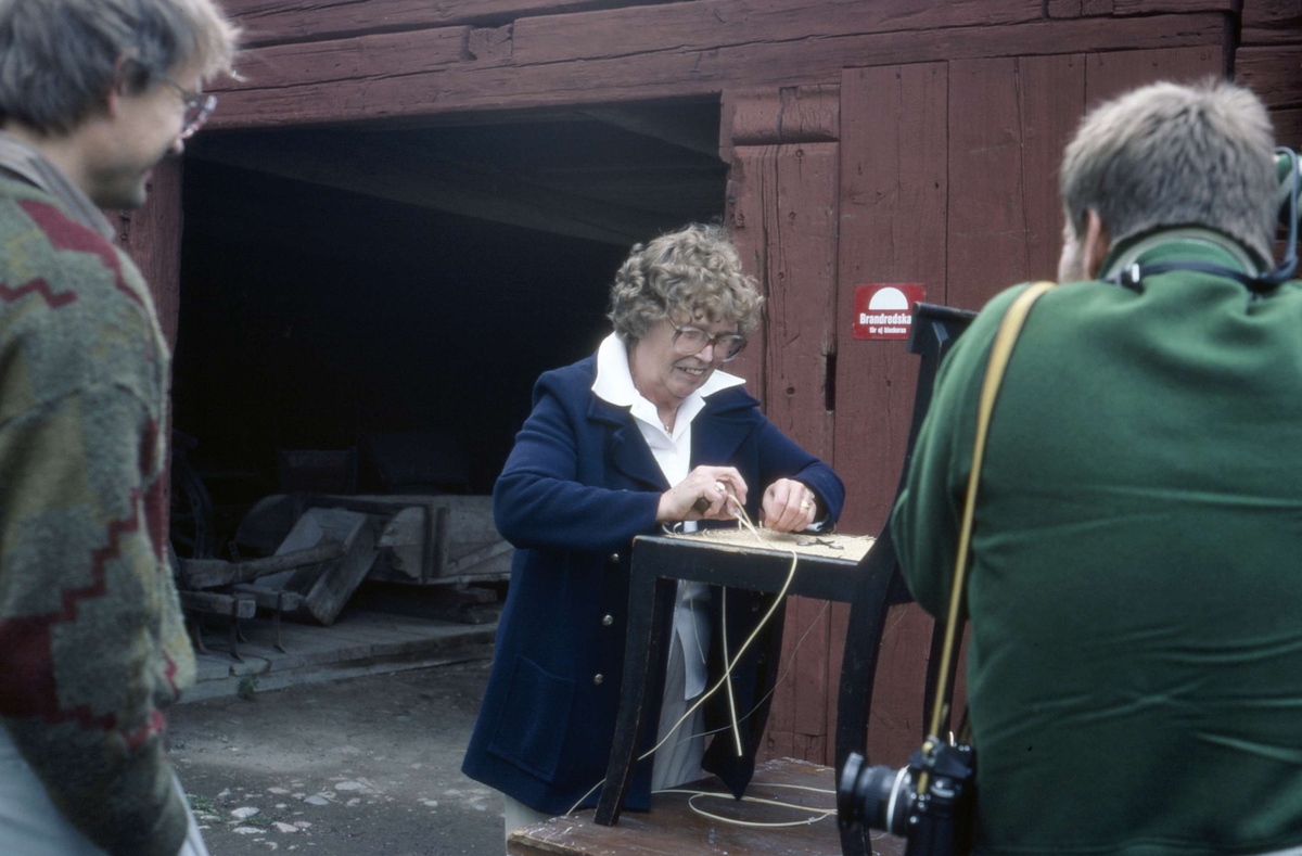 Programverksamhet på friluftsmuseet Disagården, Gamla Uppsala 1985