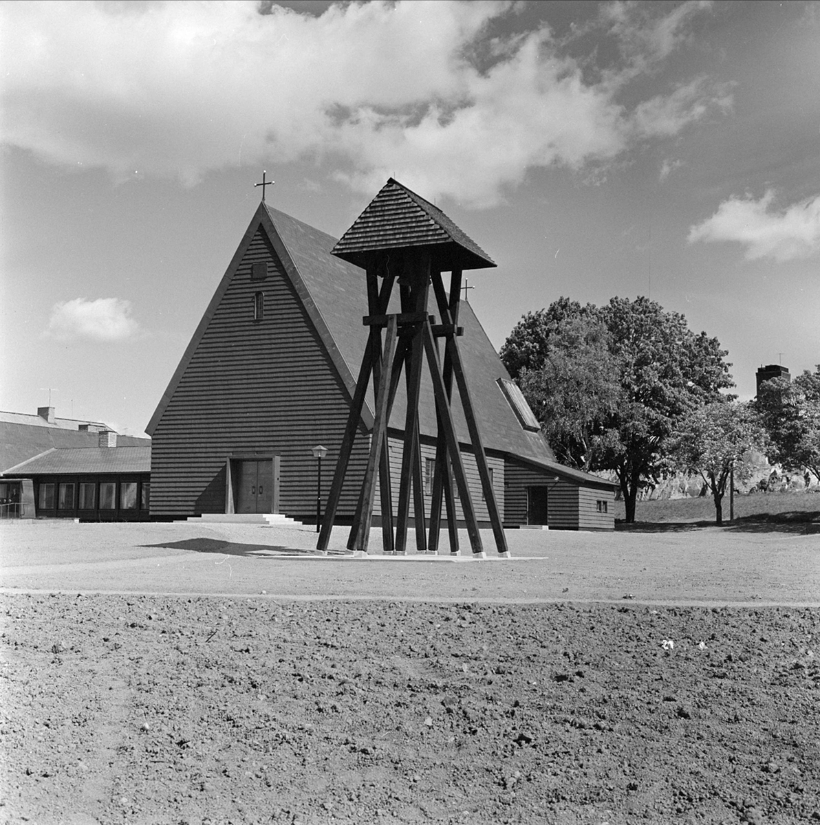 Salabackekyrkan, kvarteret Becktråden,  Uppsala 1959