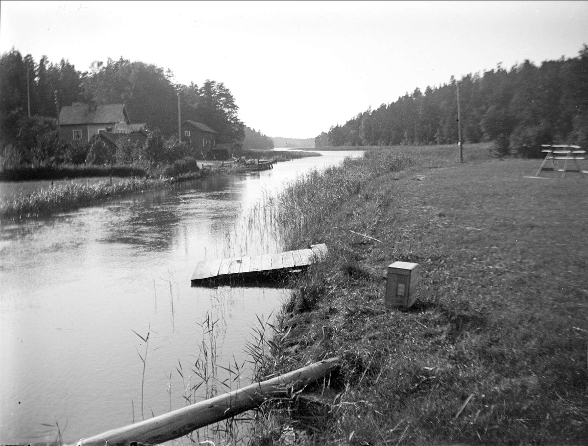 Vattendrag i Ingarö socken, Uppland i september 1923