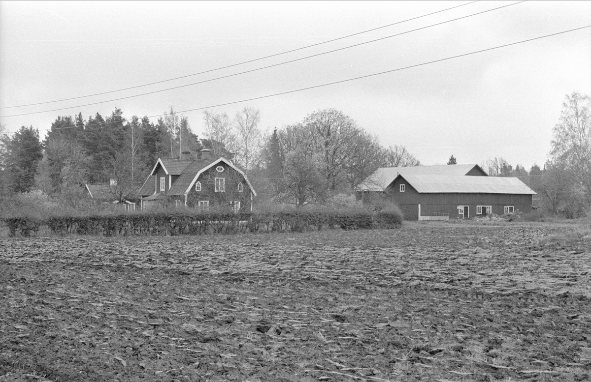 Vy över Stengärde, Fullerö, Gamla Uppsala socken, Uppland 1978