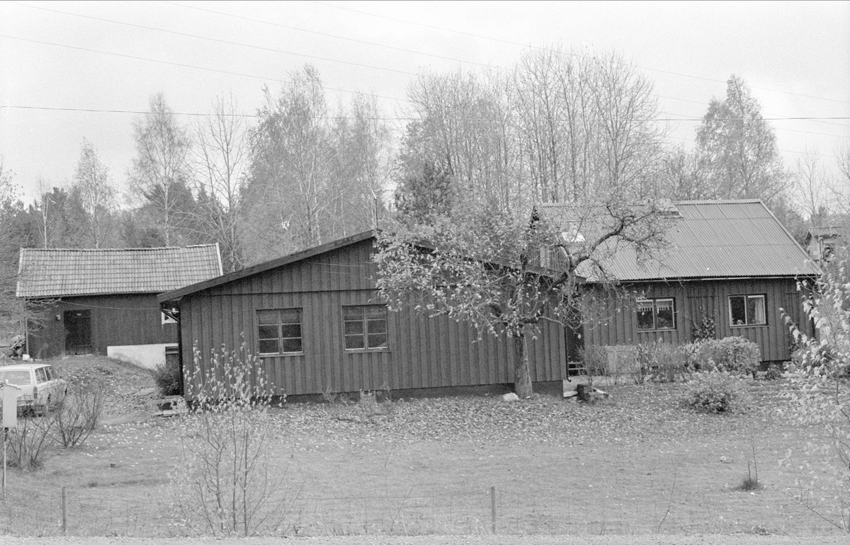 Vedbod, jordkällare, tillbyggnad med garage och bostadshus, Marieberg, Fullerö 21:45, Hamra, Gamla Uppsala socken, Uppland 1978