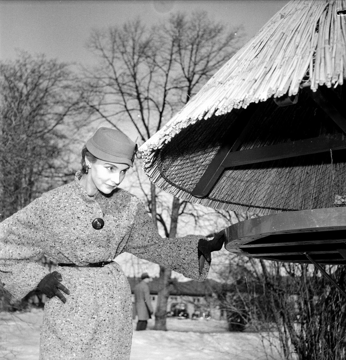 Skådespelerskan Margareta Fahlén, Uppsala 1954