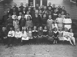 Hana skole 1915. Gruppebilde elever