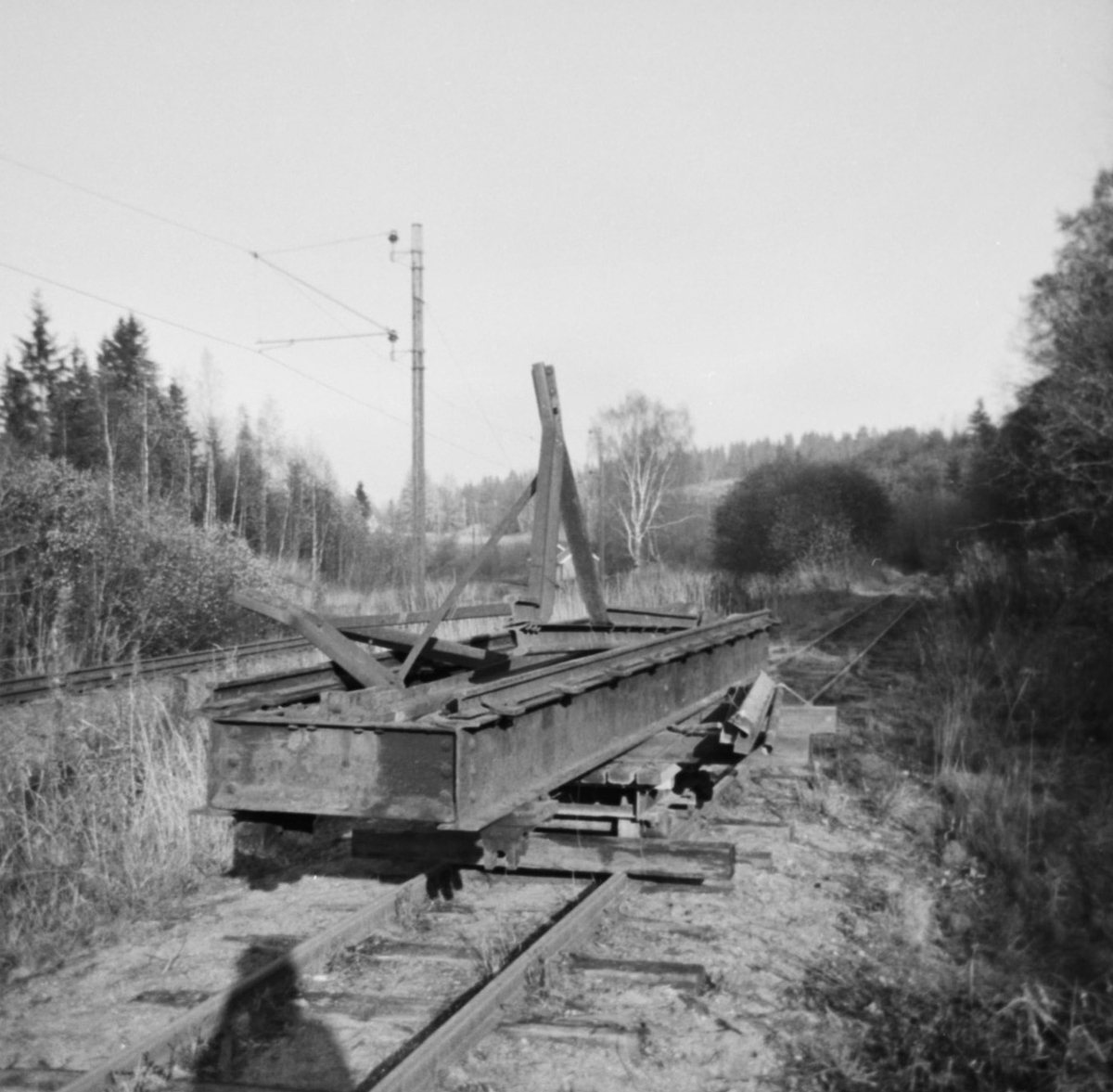 Svingskiven fra Skulerud på museumsbanens fremtidige stasjon Bingsfoss.