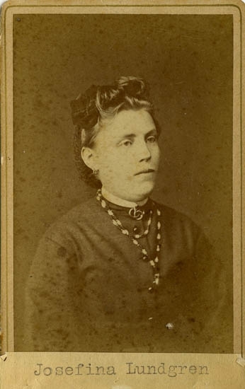 Text på kortets baksida: "Josefina Lundgren".