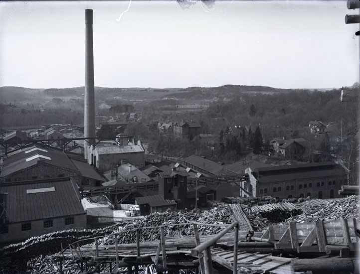 "Mab. 1921. 126. Detalj af Munkedals fabrik."
"Se bilaga A." (UMFA53666:1148a).