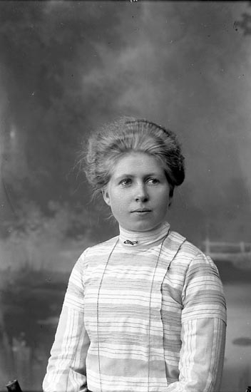 Enligt fotografens journal nr 1 1904-1908: "Josefsson, Fru Alice Westergården, Stenungsund".