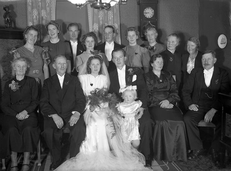 Text till bilden:"Erik Gustavssons bröllop".
