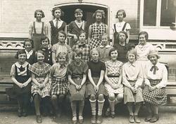 Sjetteklasse ved Vestheim pikeskole.