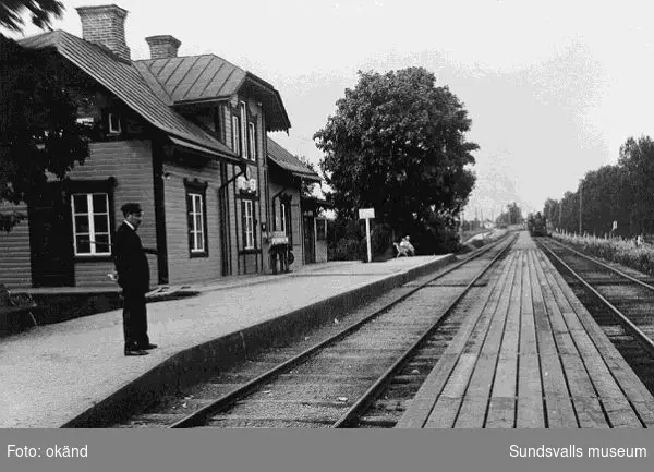 Järnvägsstationen i Töva.