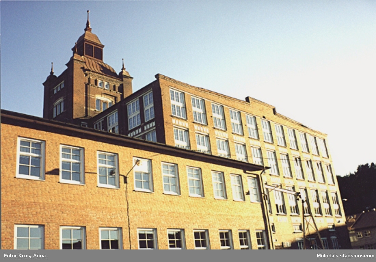 Kängurun 18. Krokslätts fabriker. F.d. Spinneriet, tornet m.m, från norr.
