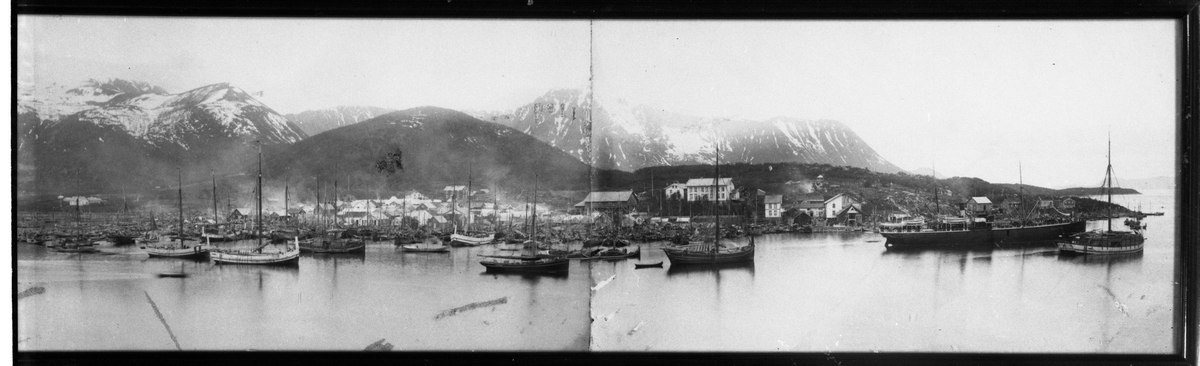Stokmarknes sentrum ca. 1900, repro