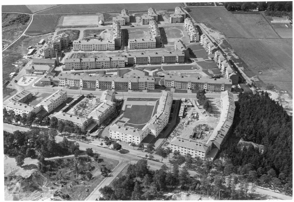 Tuna Backar, Uppsala Flygfoto - ArkDes / DigitaltMuseum