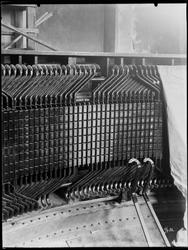 Hafslund A/S i Skjeberg, 1936. Interiør fra kraftstasjon.