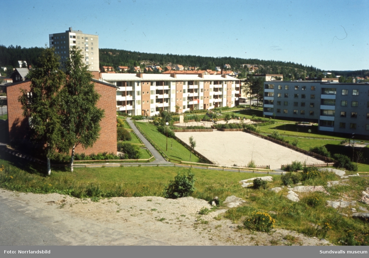 Bostadsområde i Skönsberg, kvarteret Alvaret vid Gillegränd-Skönsbergsvägen.