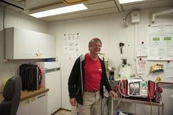 Valhall QP, den gamle boligplattformen.

Sykestuen ligger 