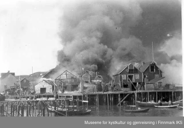 Storbrann på Sandsletta i 1928