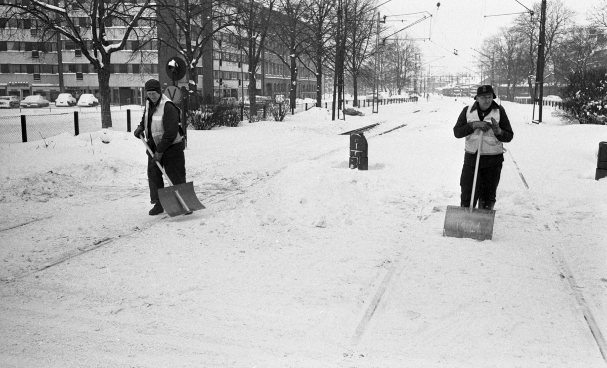 Snödjupet ökade med 17 cm 30 januari 1967.