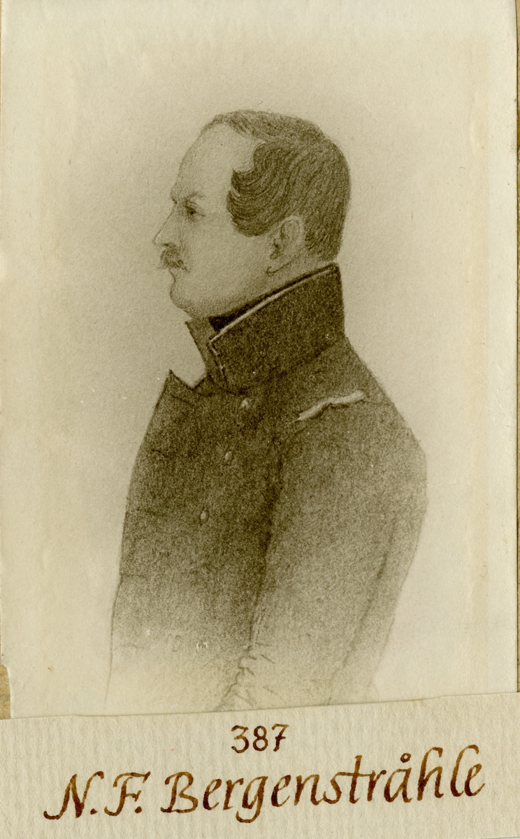 Porträtt av major Nils Fredrik Bergenstråhle.