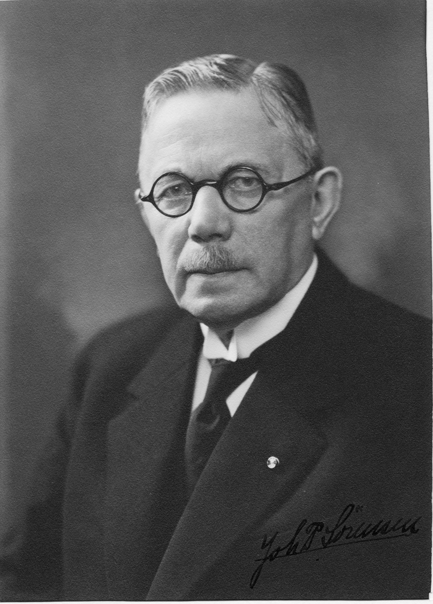 Porträtt av ingeniör Joh. P. Sörensen.