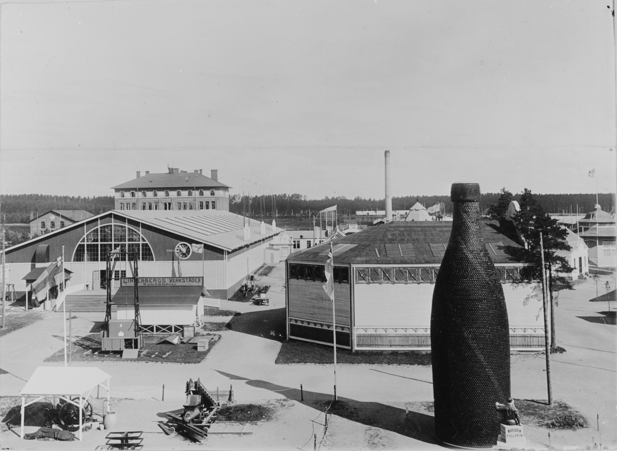 Industri- och Slöjdutställningen i Gävle 1901. Från utställningen Maskin, skogs och glasutställning. Bild från tidskriften Hemmets bildmaterial.