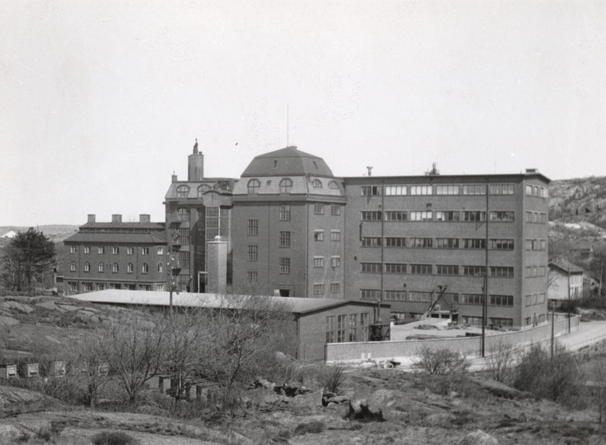 Elektriska Svetsnings AB, ESAB Göteborg. Elektrodfabriken och huvudkontoret 1943.