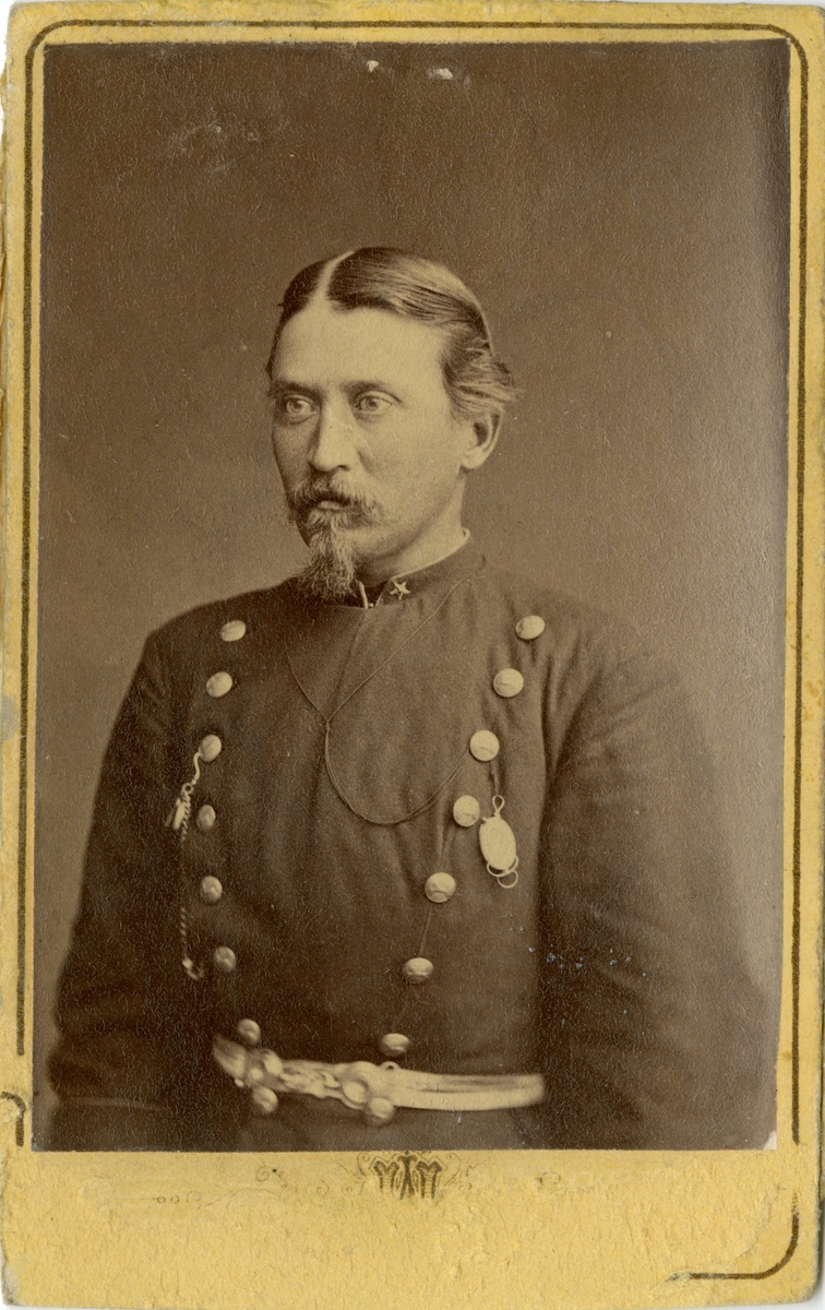 Porträtt av Paul Abraham af Bjerkén, officer vid Hälsinge regemente I 14.