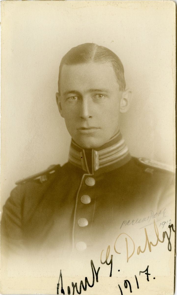Porträtt av Bernt Gregory Dahlgren, kapten vid Hälsinge regemente I 14.