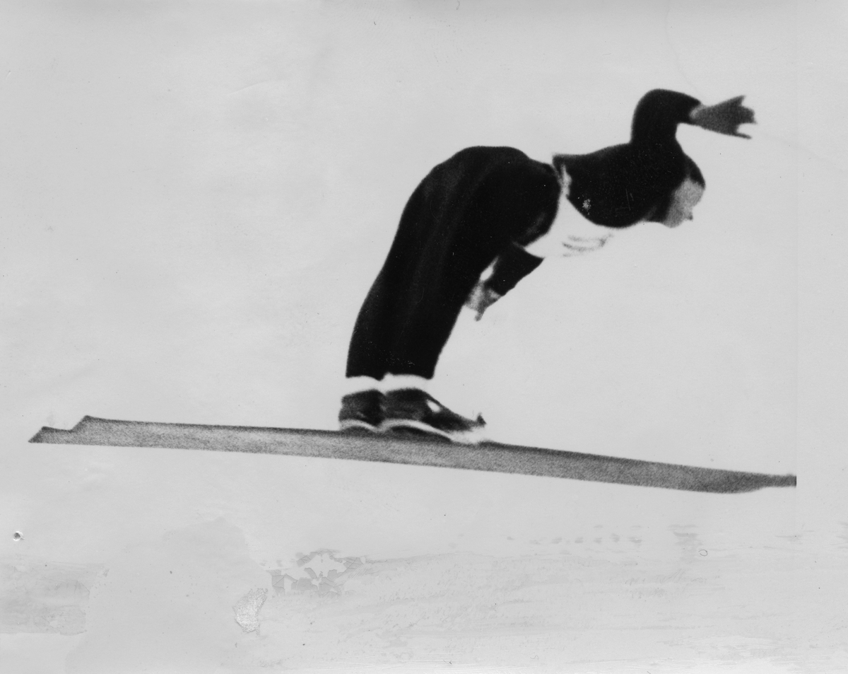 Skier Peter Hugsted in action