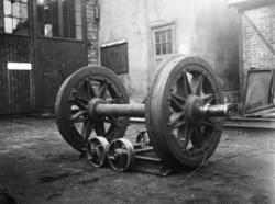 Verkstedtralle for flytting av hjulganger