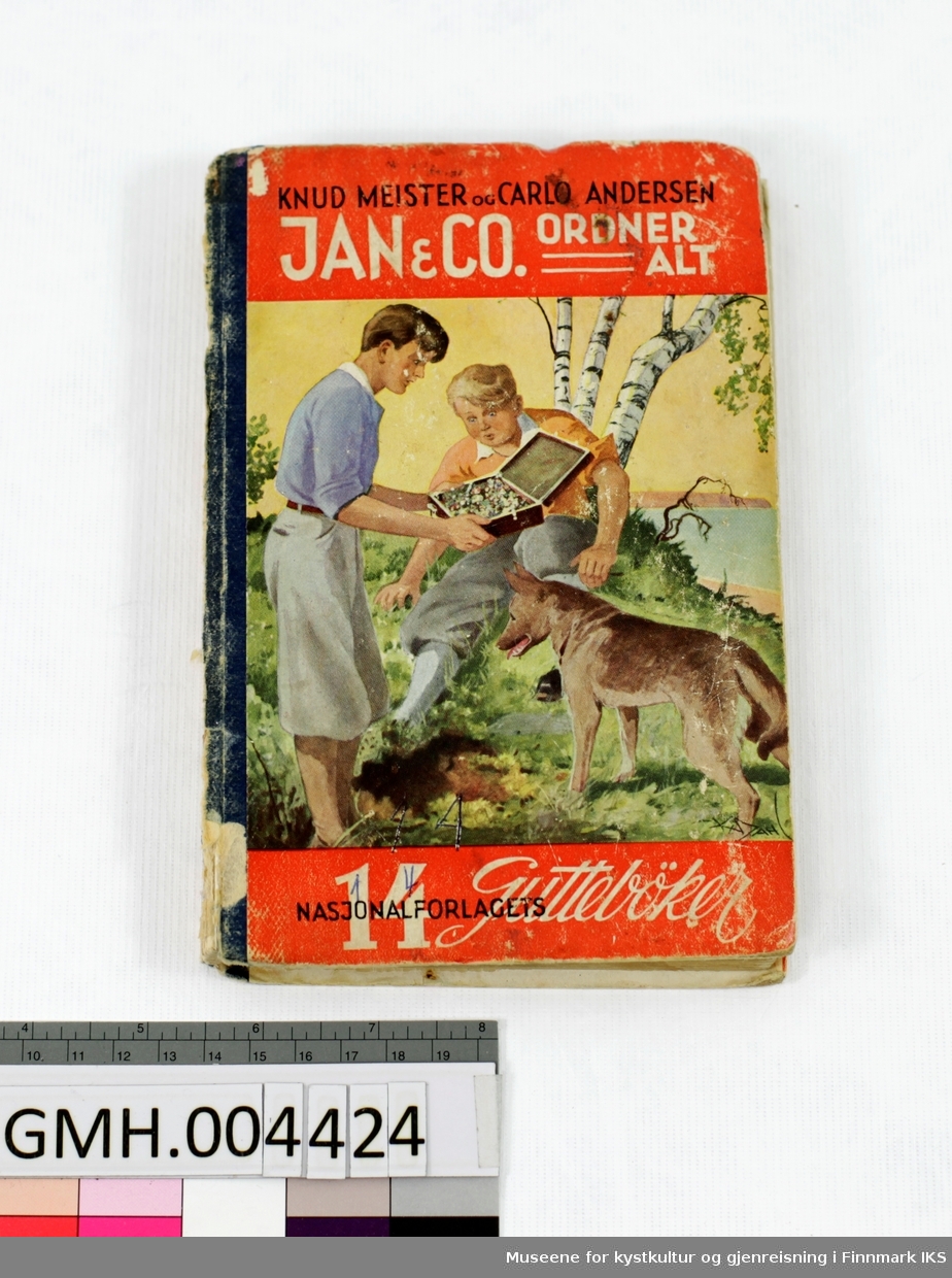 Bok: Meister / Andersen. Jan & Co. ordner alt. Nasjonalforlaget, Olso, 1945.