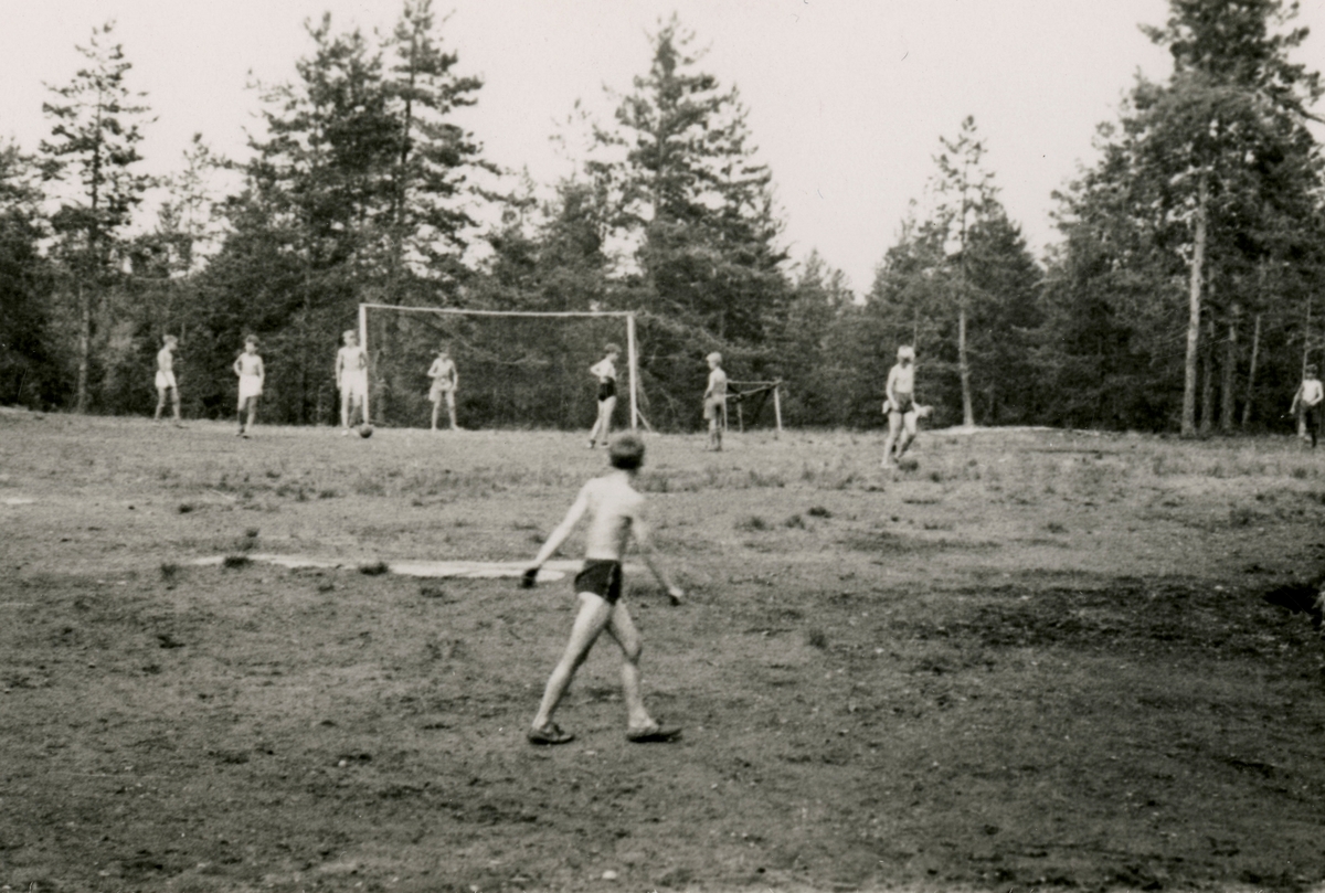 Football playing during summer camp at Kongsberg