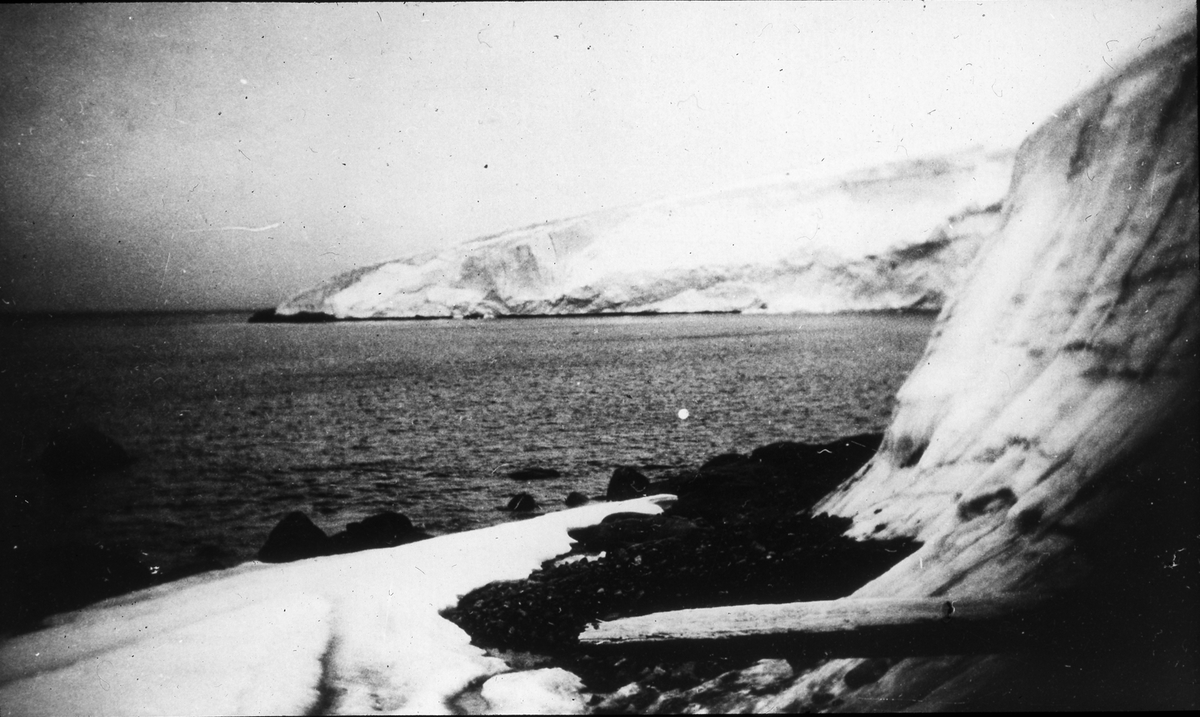 Svalbard, Vitön? Diapositiv, glas.