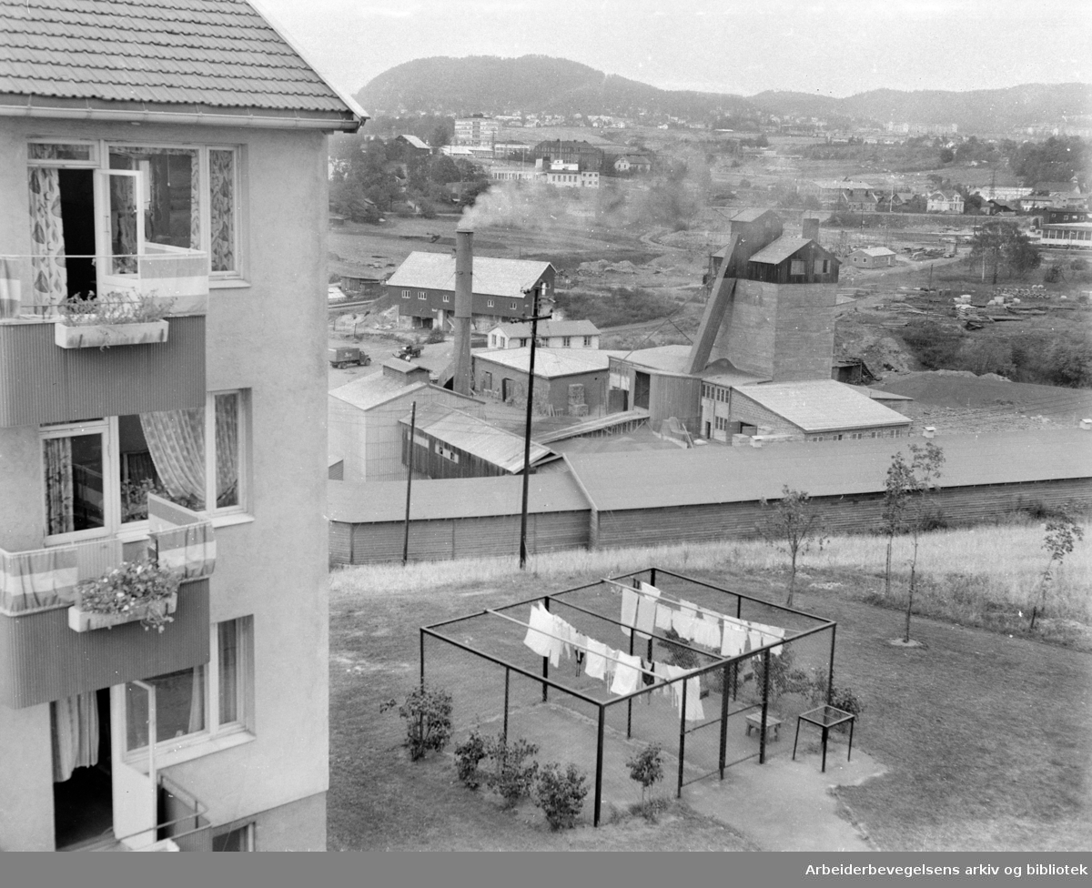 A/S Norsk Lecas fabrikk på Hovin. September 1959.