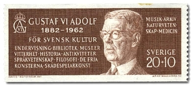 Gustaf VI Adolf 70 år.