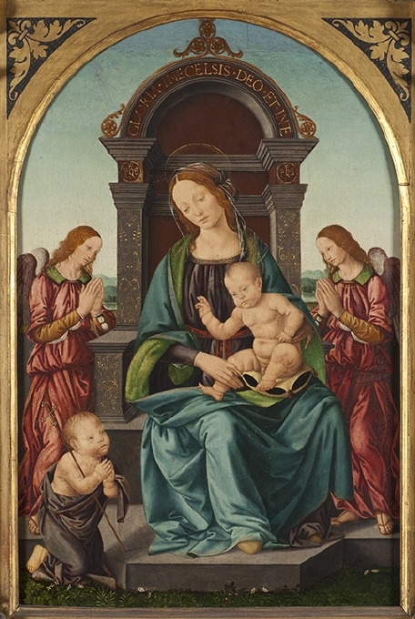 Madonnan med barnet, Johannesbarnet och änglar