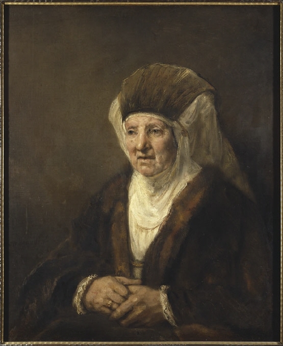 Porträtt av en gammal dam